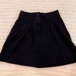 Banana Republic Skirt Black A line Pleated